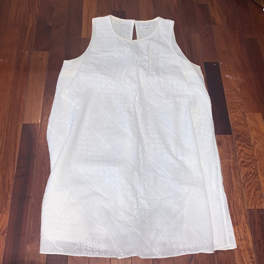 BRAND NEW CALVIN KLEIN WHITE DRESS